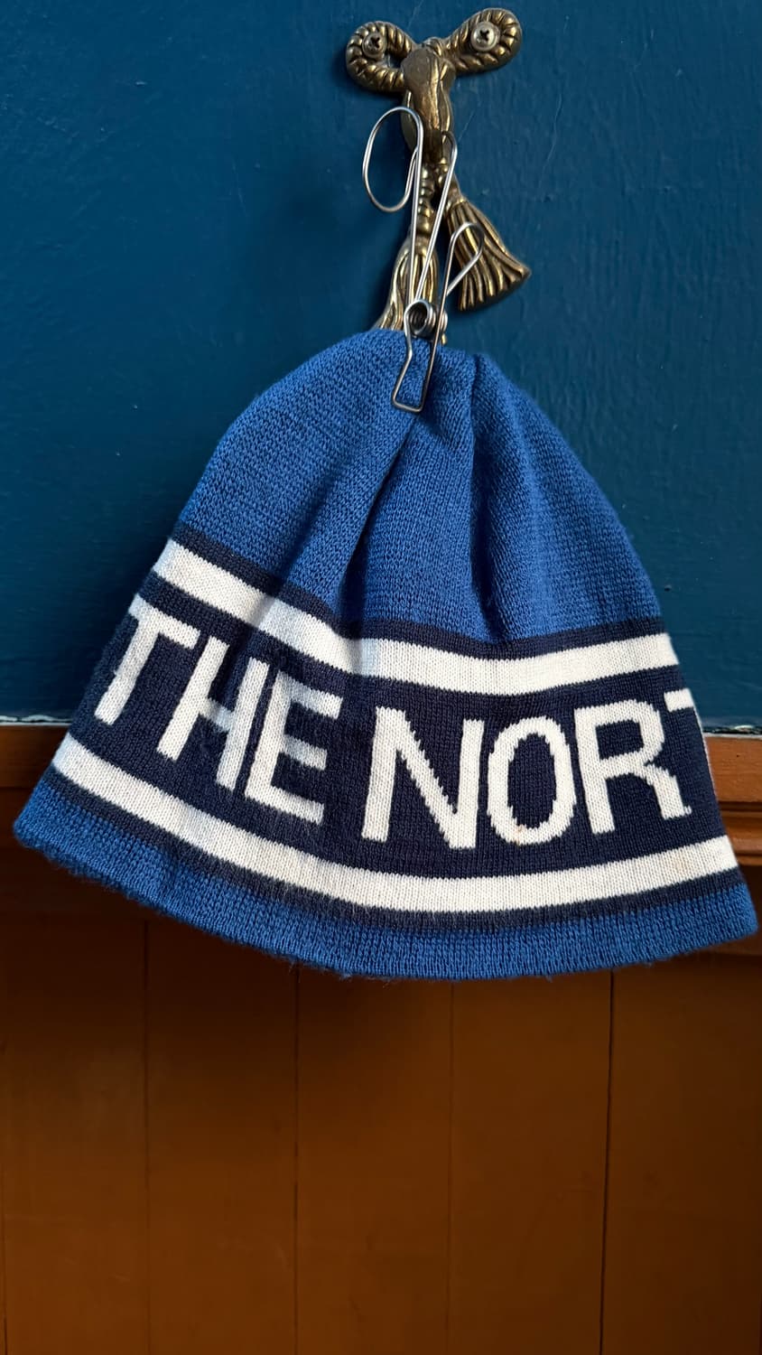 노스페이스 로고 스펠링 니트 비니 상품이미지1