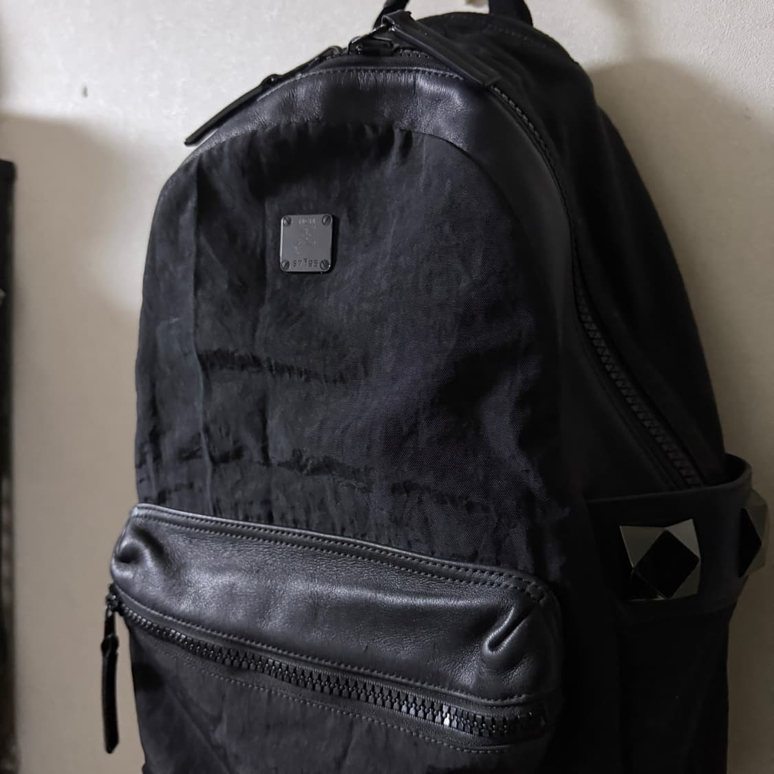 MCM 엠씨엠 나일론 트윌 백팩 블랙 상품이미지2