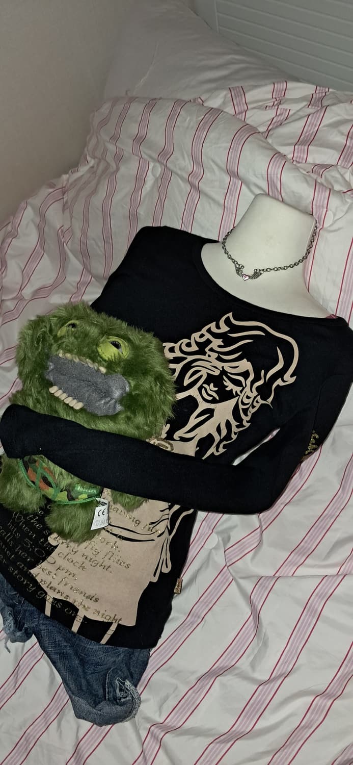 Jeffy Sour 골드 글리터 레터링 슬리브 오네갸루 상품이미지1