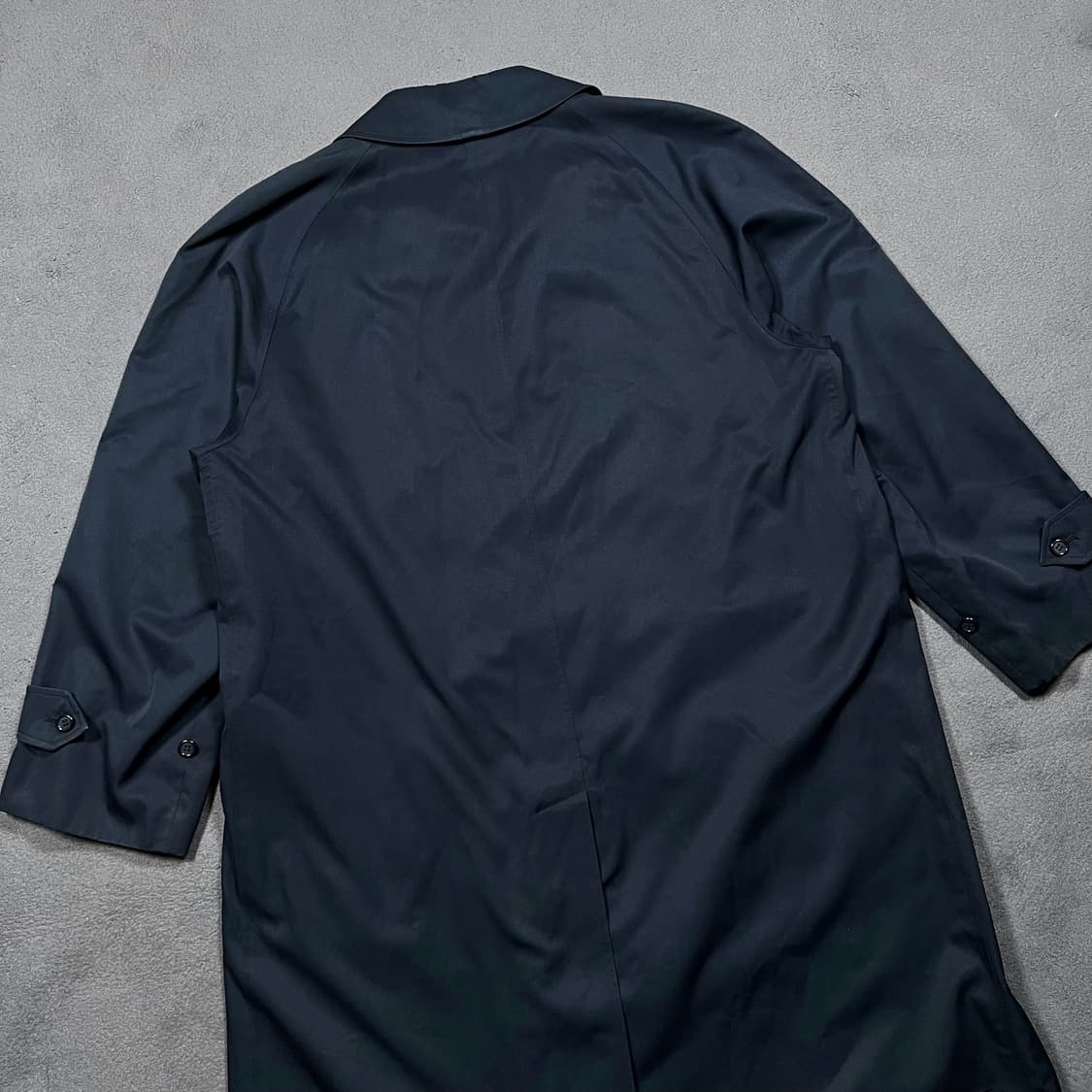 90's 버버리 네이비 싱글 트렌치 코트 상품이미지4