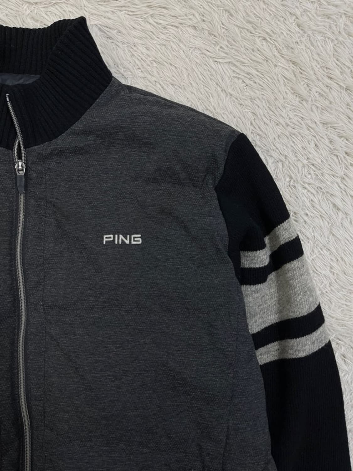 핑 덕다운 니트 집업 가디건/#155 상품이미지2