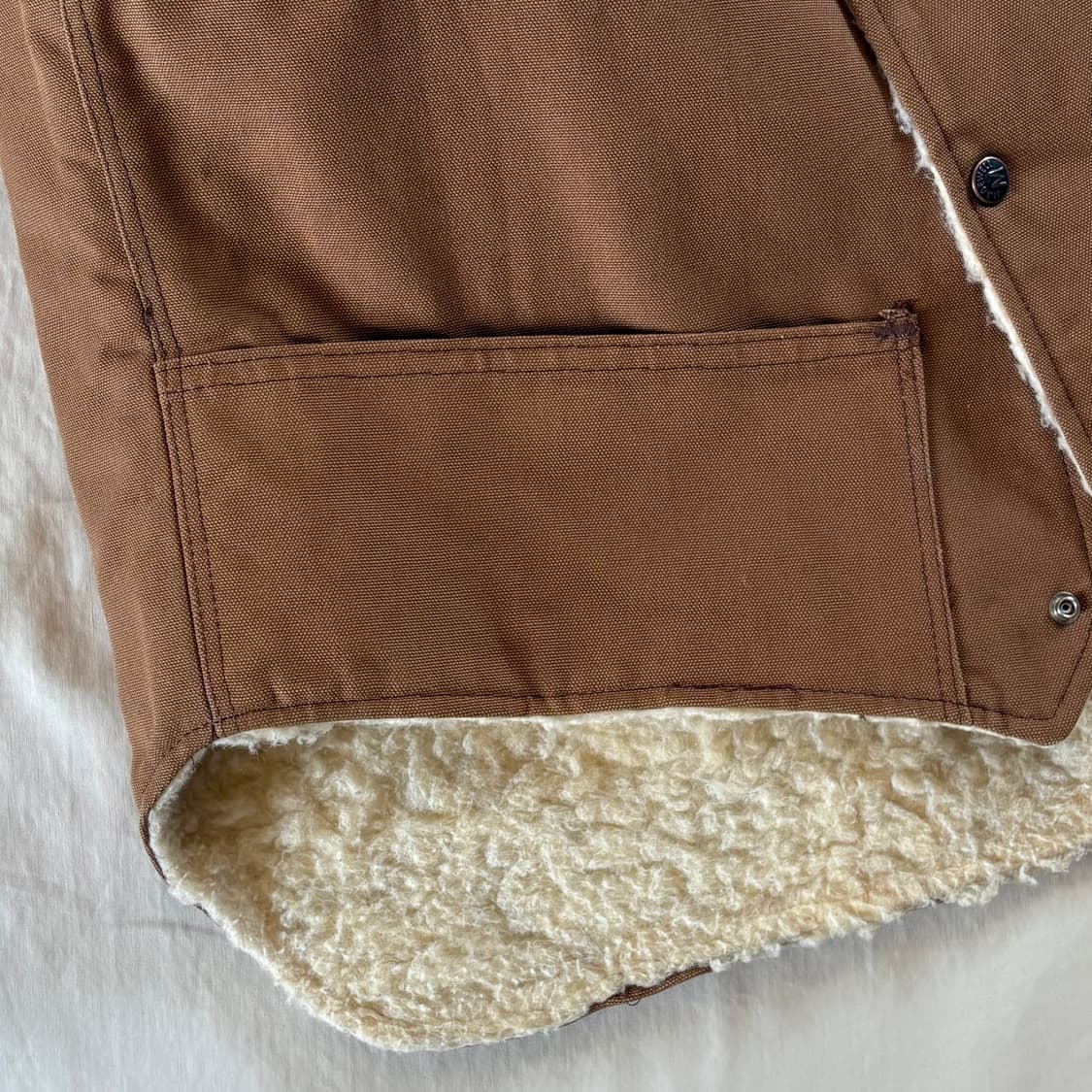 (100) 70s USA Madewell 캔버스 쉐르파 베스트 상품이미지7