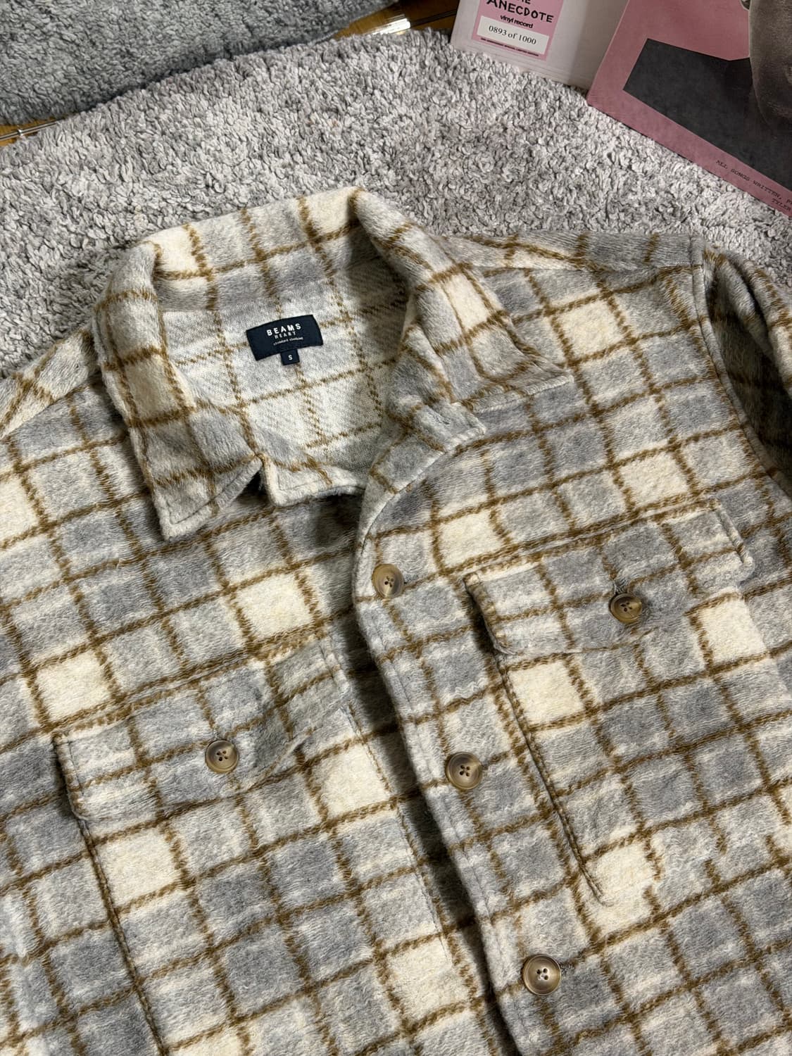 빔즈하트 니트 CPO 체크 셔츠자켓 상품이미지3