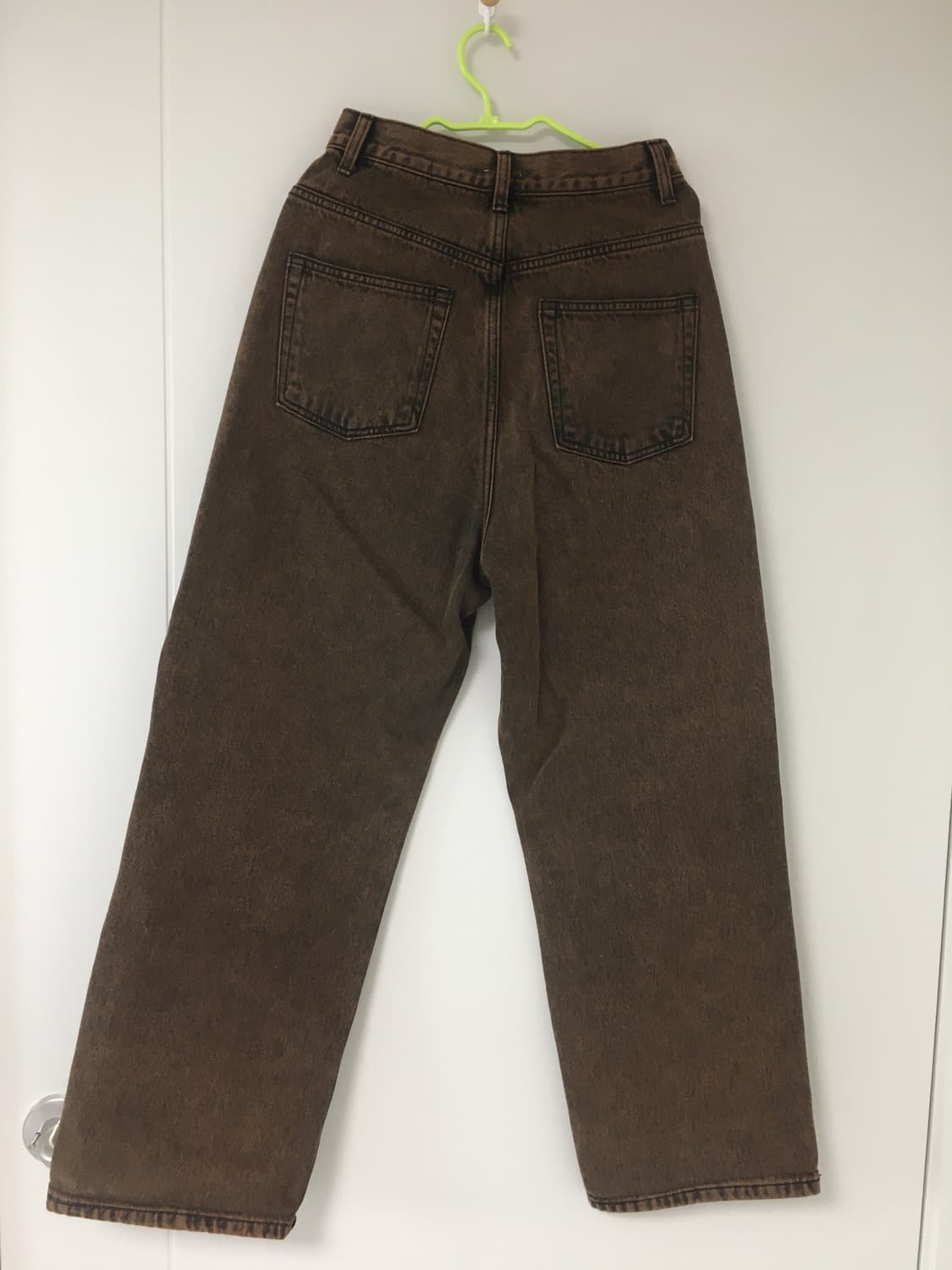 준준스페이스 Wide Denim Pants_Dark Brown S 상품이미지5