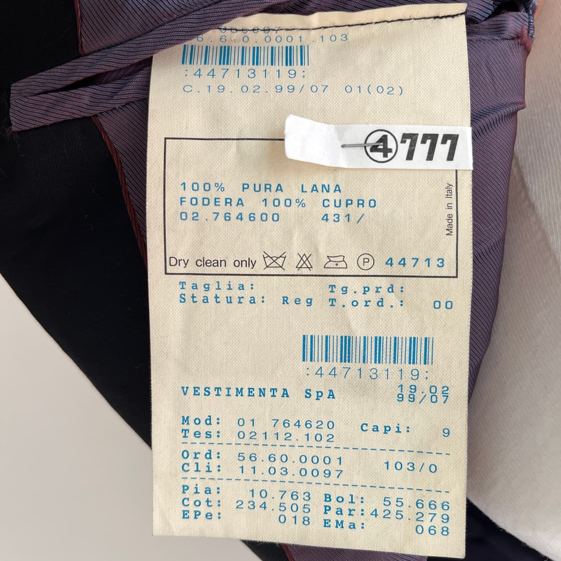 M) 90s 조르지오 아르마니 블랙 자켓 상품이미지9