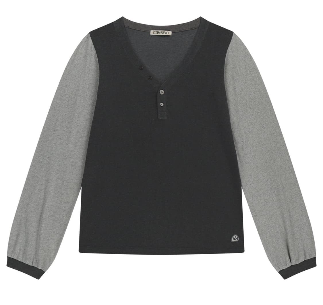 코이세이오 스너그 버튼 롱슬리브 상품이미지1