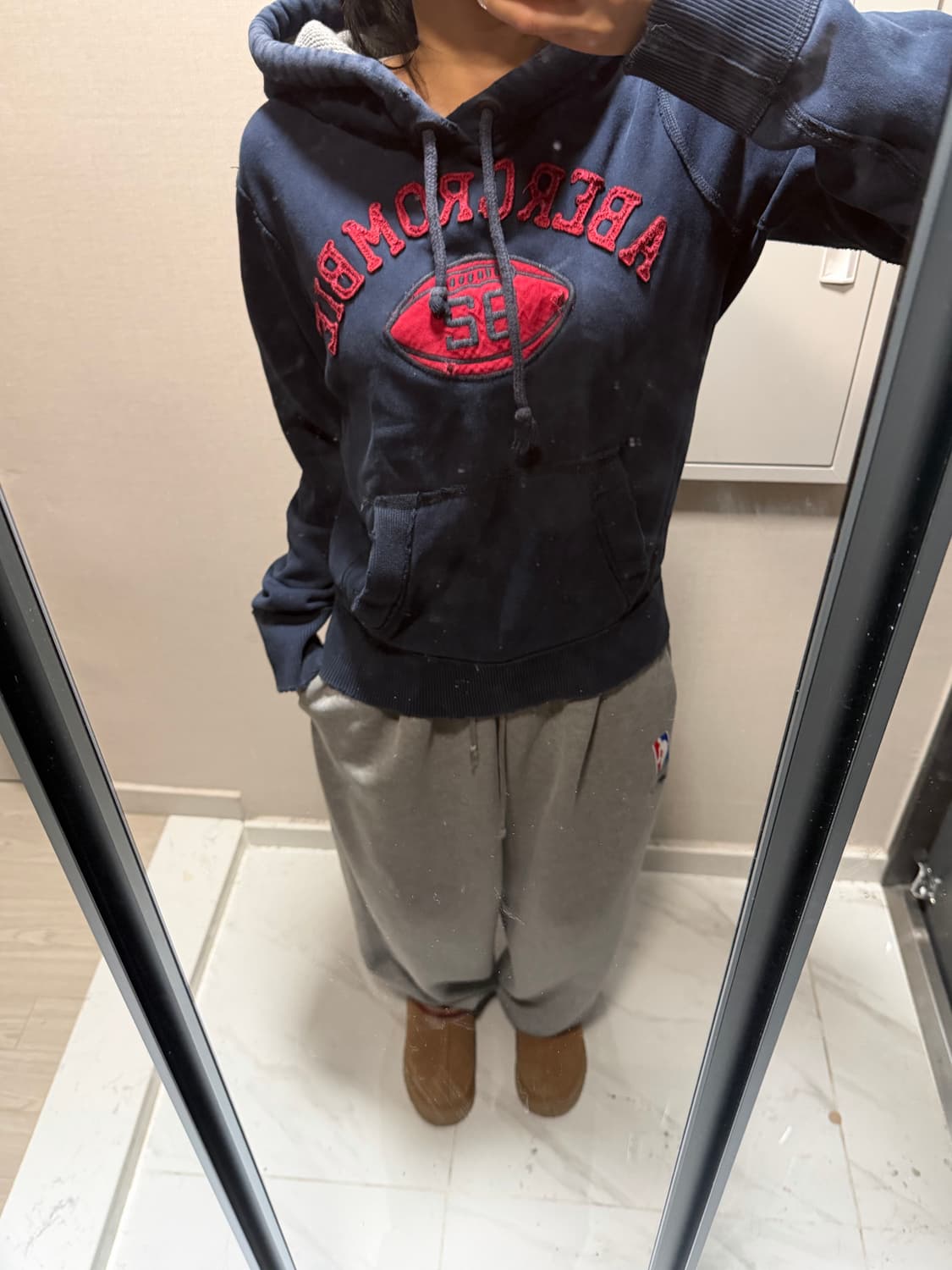 아베크롬비 네이비 후드티 s 상품이미지1