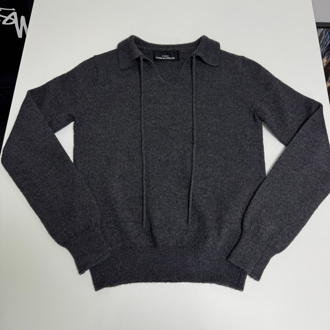 꼼데가르송 트리코 니트 그레이 상품이미지1