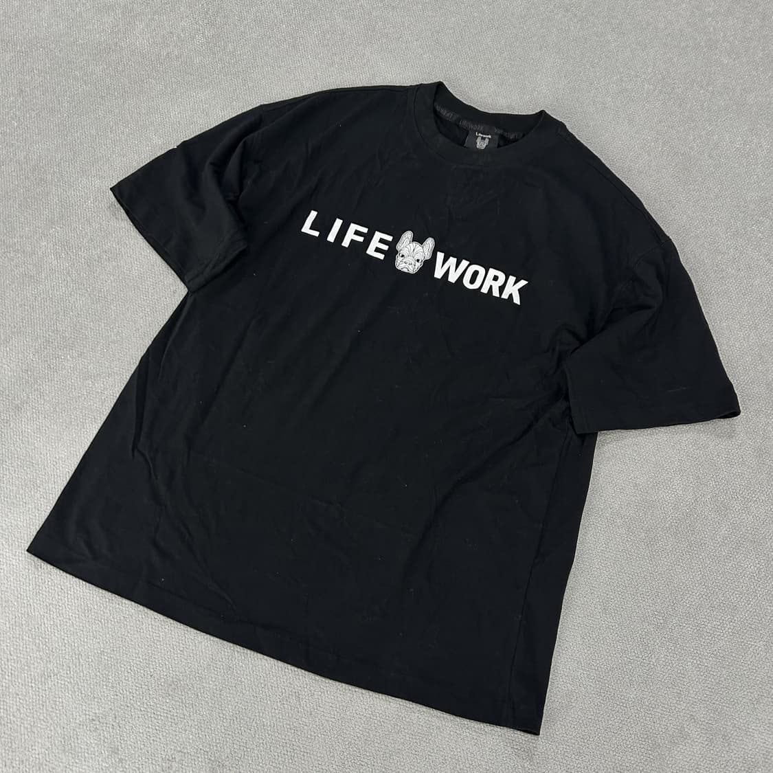 라이프워크 블랙 반팔 티셔츠 m 상품이미지1