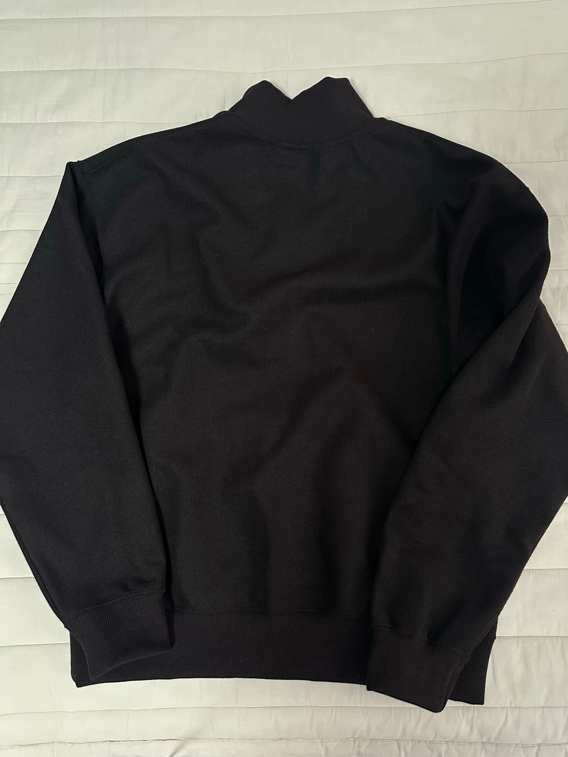 유니클로 브러시드 하프집 스웨트셔츠 (다크브라운,M,새제품) 상품이미지4