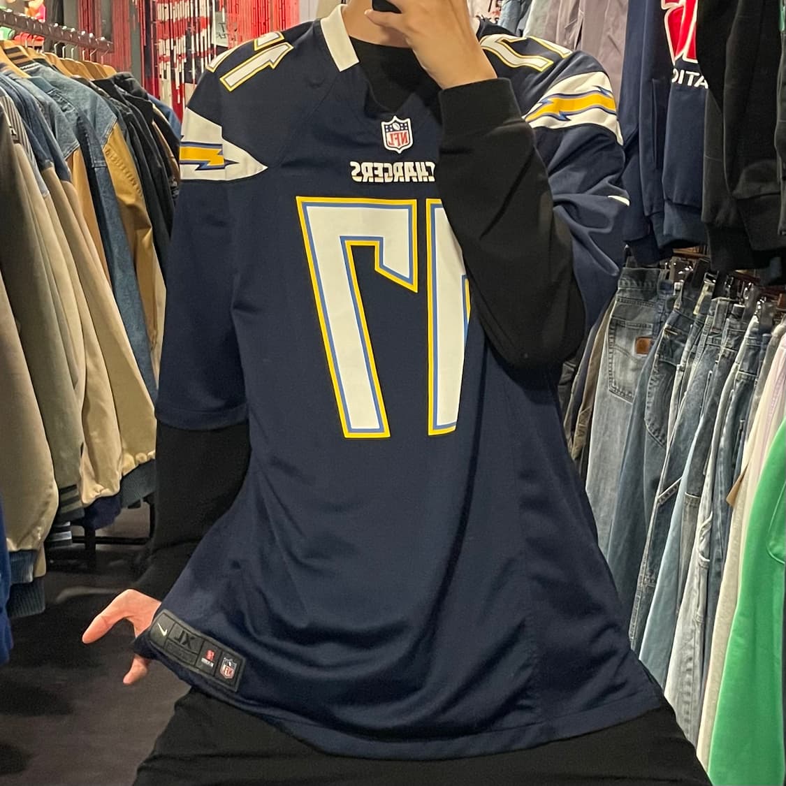 [IM] NFL CHARGERS No.17 RIVERS 블루 반팔져지 상품이미지2