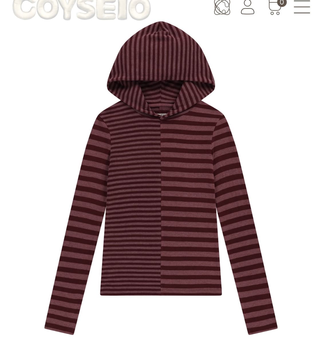 코이세이오 MIXED STRIPE HOODIE 스트라이프 후드 상품이미지1