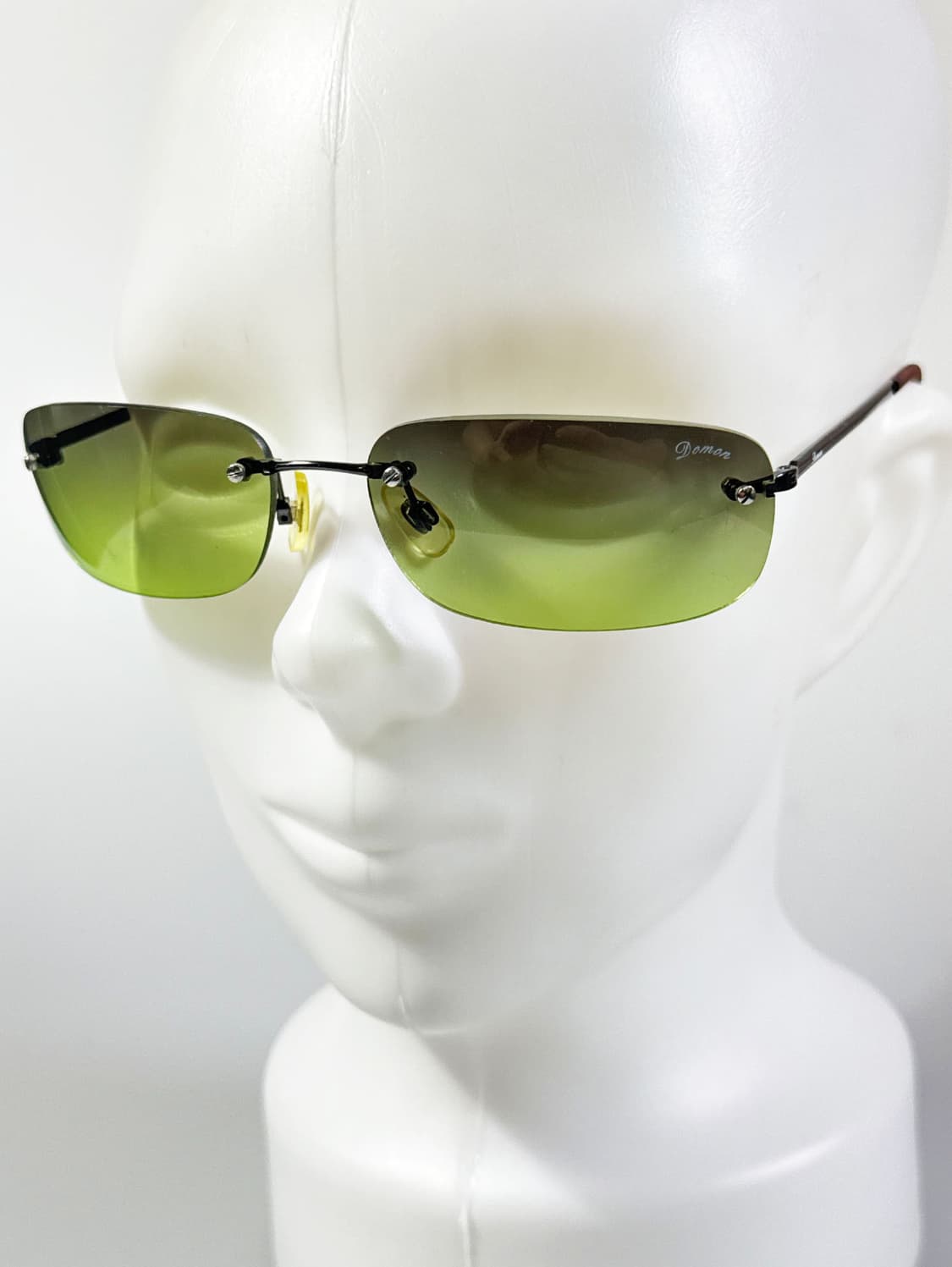 90s DOMON 무테 스퀘어 그라디언트 틴트 빈티지 선글라스 상품이미지8
