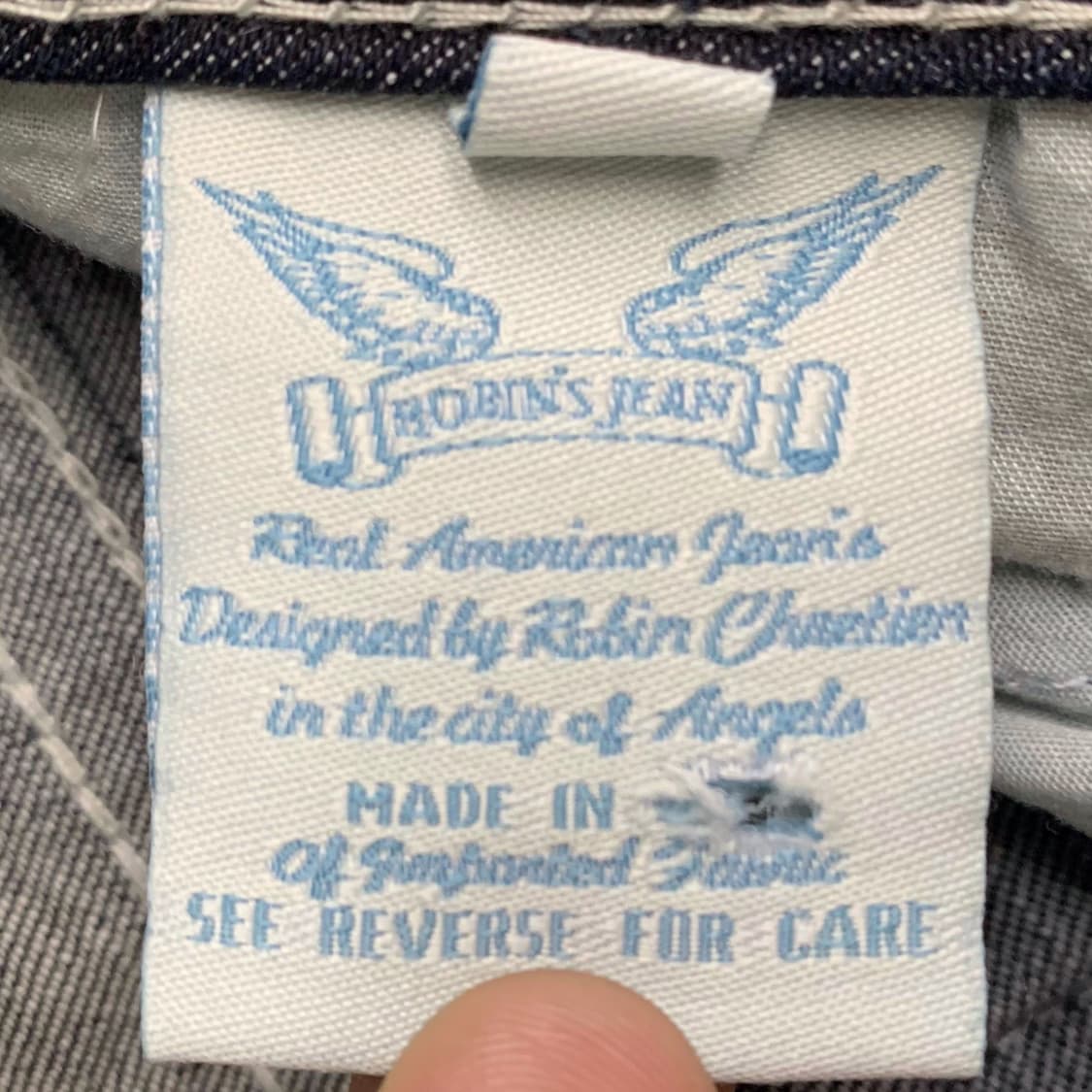 [골반기준 30] 로빈스 진 로우 부츠컷 데님팬츠 D5210 상품이미지5