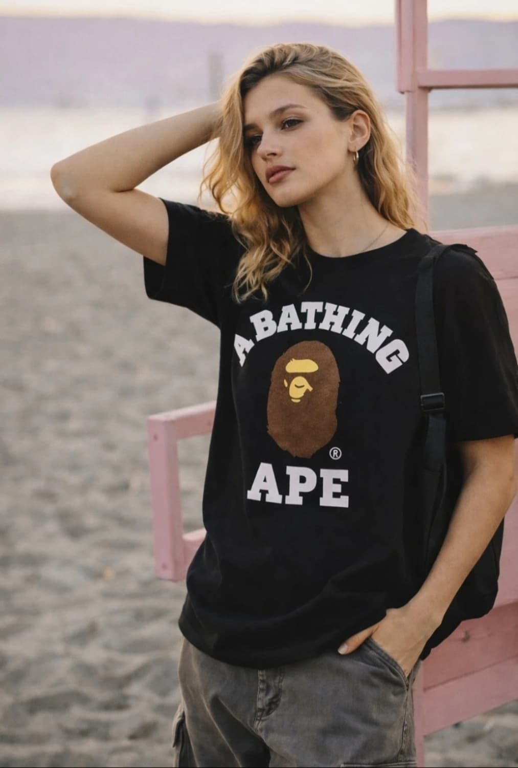 <특가>베이프 컬리지 로고 반팔티 (새상품) 상품이미지6