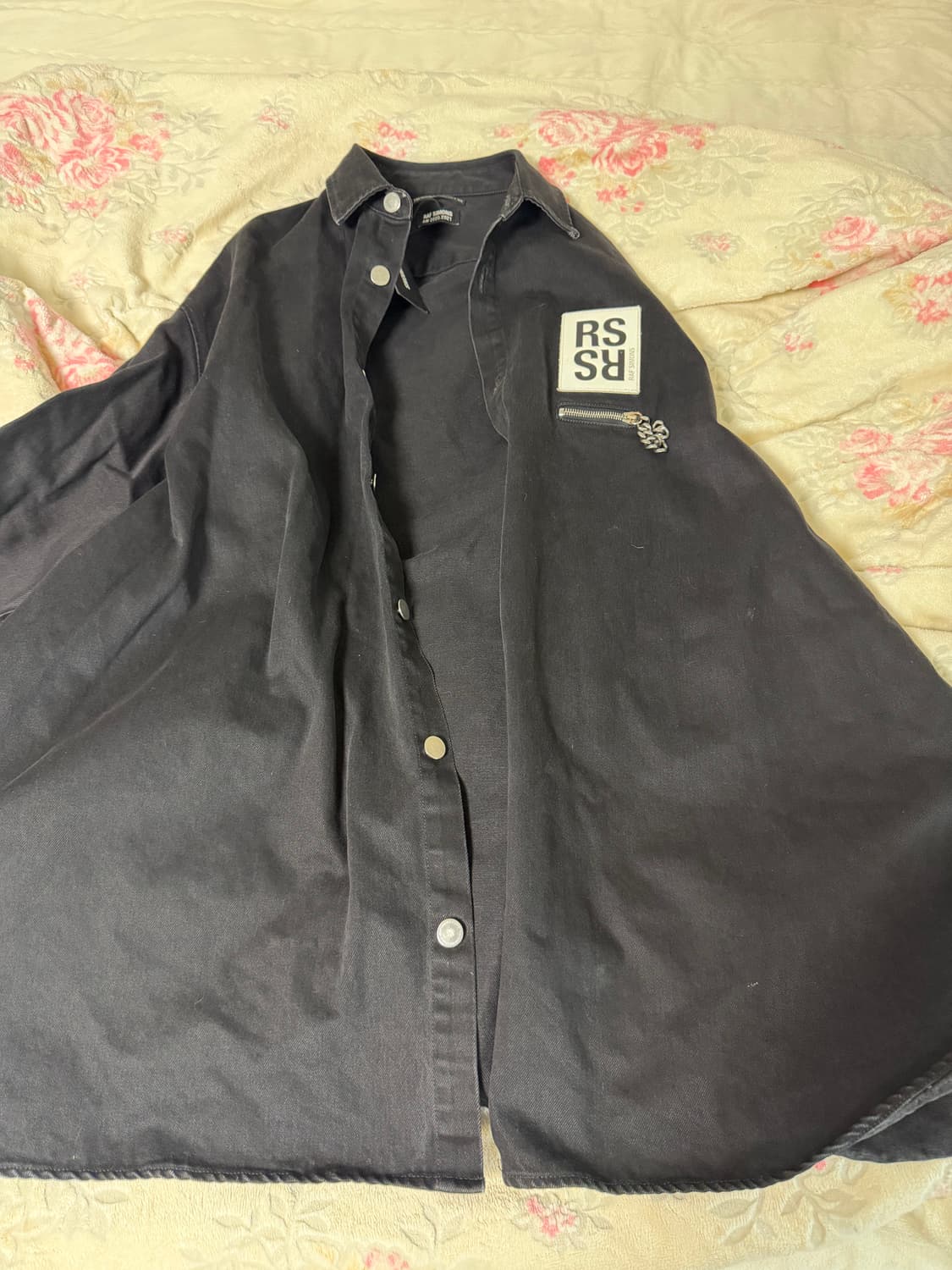 라프시몬스 오버사이즈 데님 체인셔츠 상품이미지1