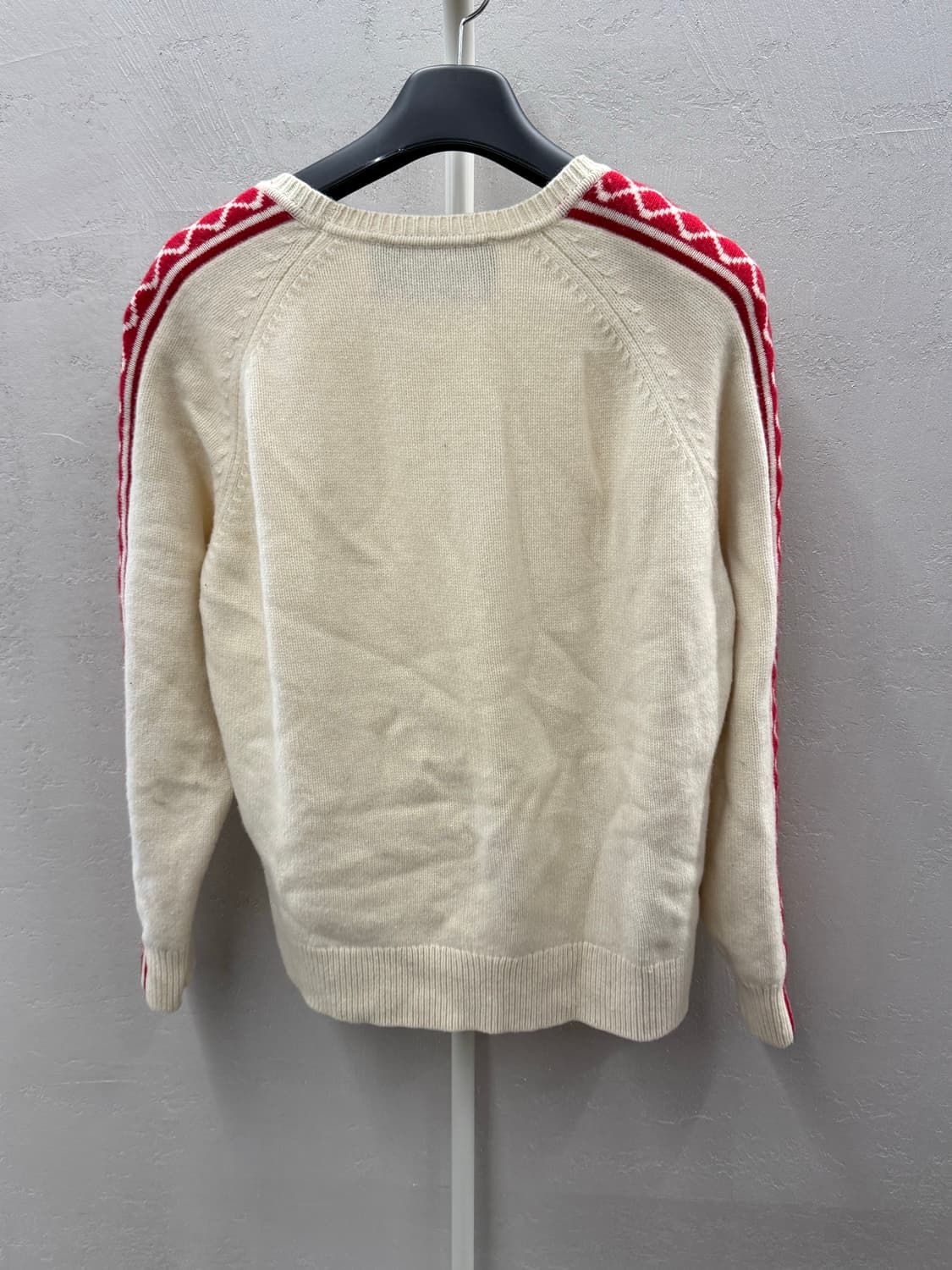 오니츠카타이거 아이보리색 라인 니트 M 상품이미지6