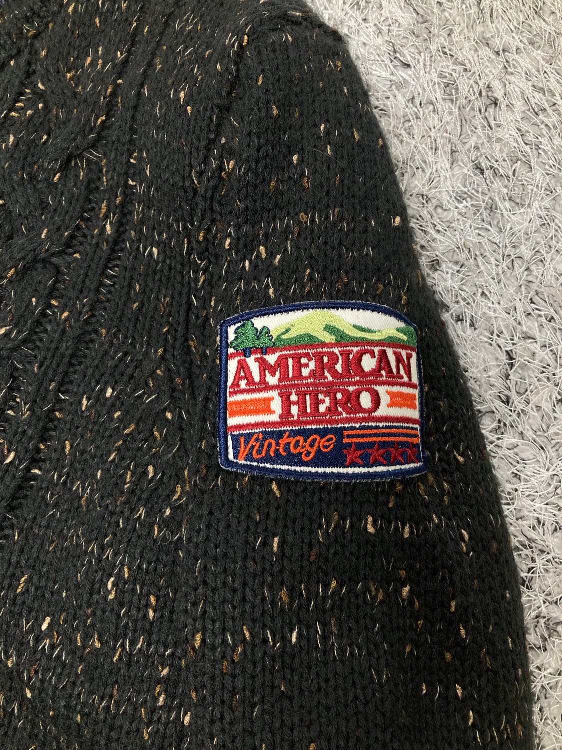 USA vtg 니트 집업 상품이미지4