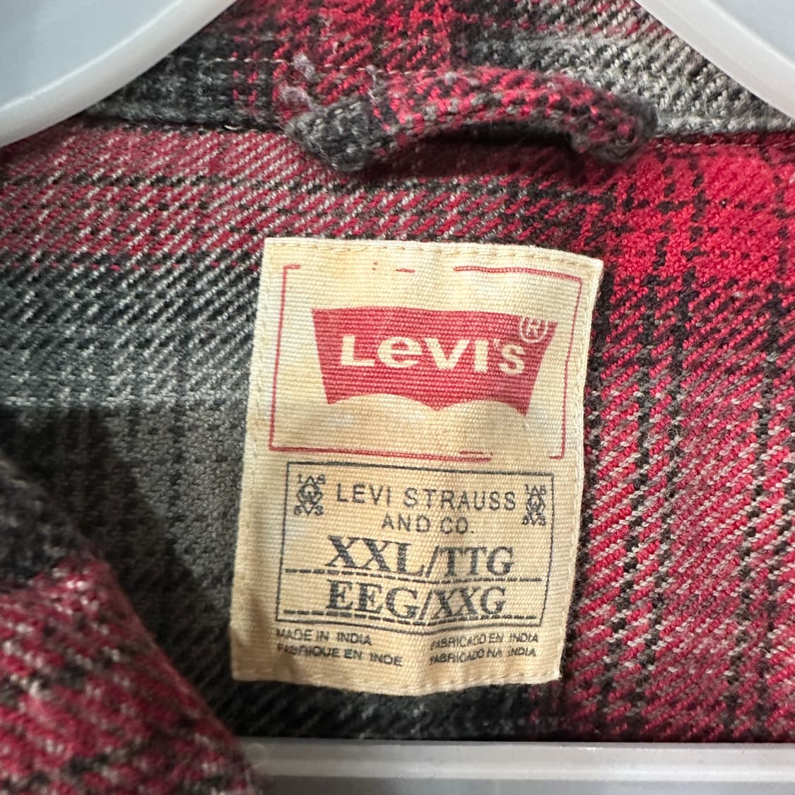리바이스 웨스턴 체크남방 XXL 상품이미지3