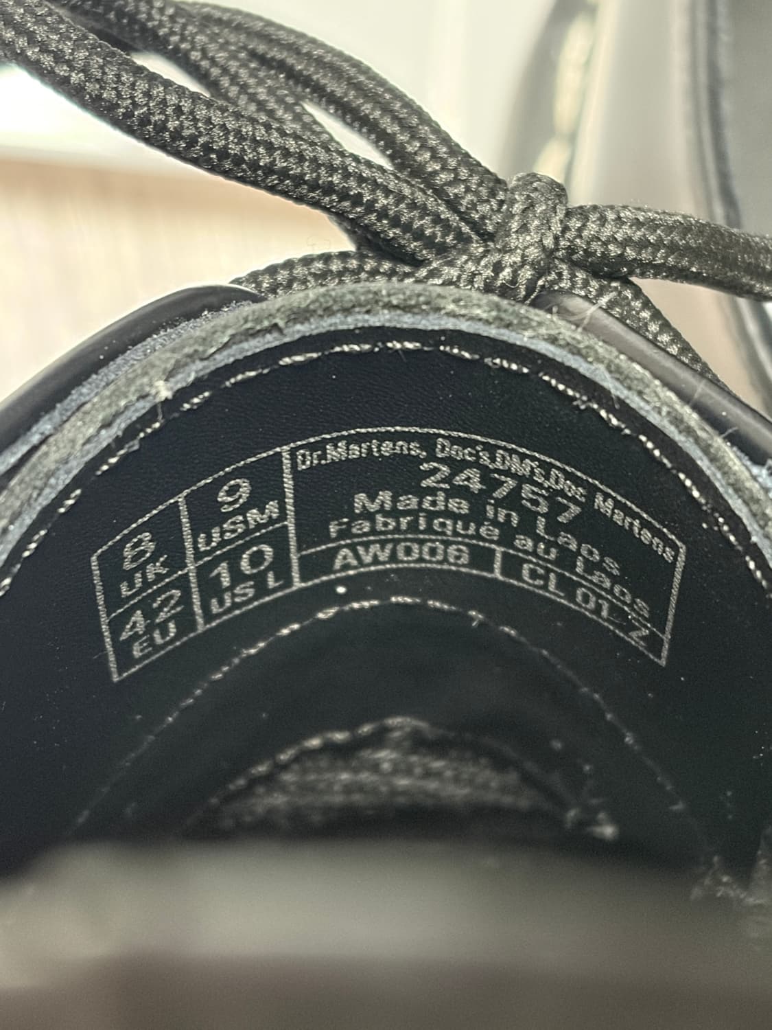 닥터마틴 1461 ws 블랙 스무스 270size 상품이미지4