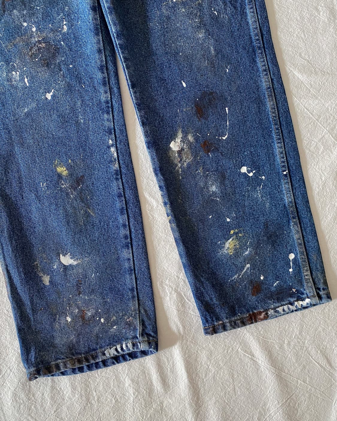 랭글러 페인팅 데님 팬츠 상품이미지6