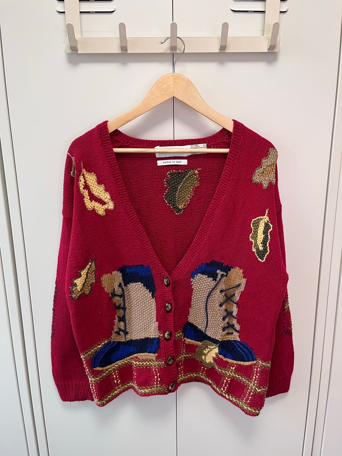 (Rare) Robert scottlid 핸드메이드 자수 니트 가디건 상품이미지8