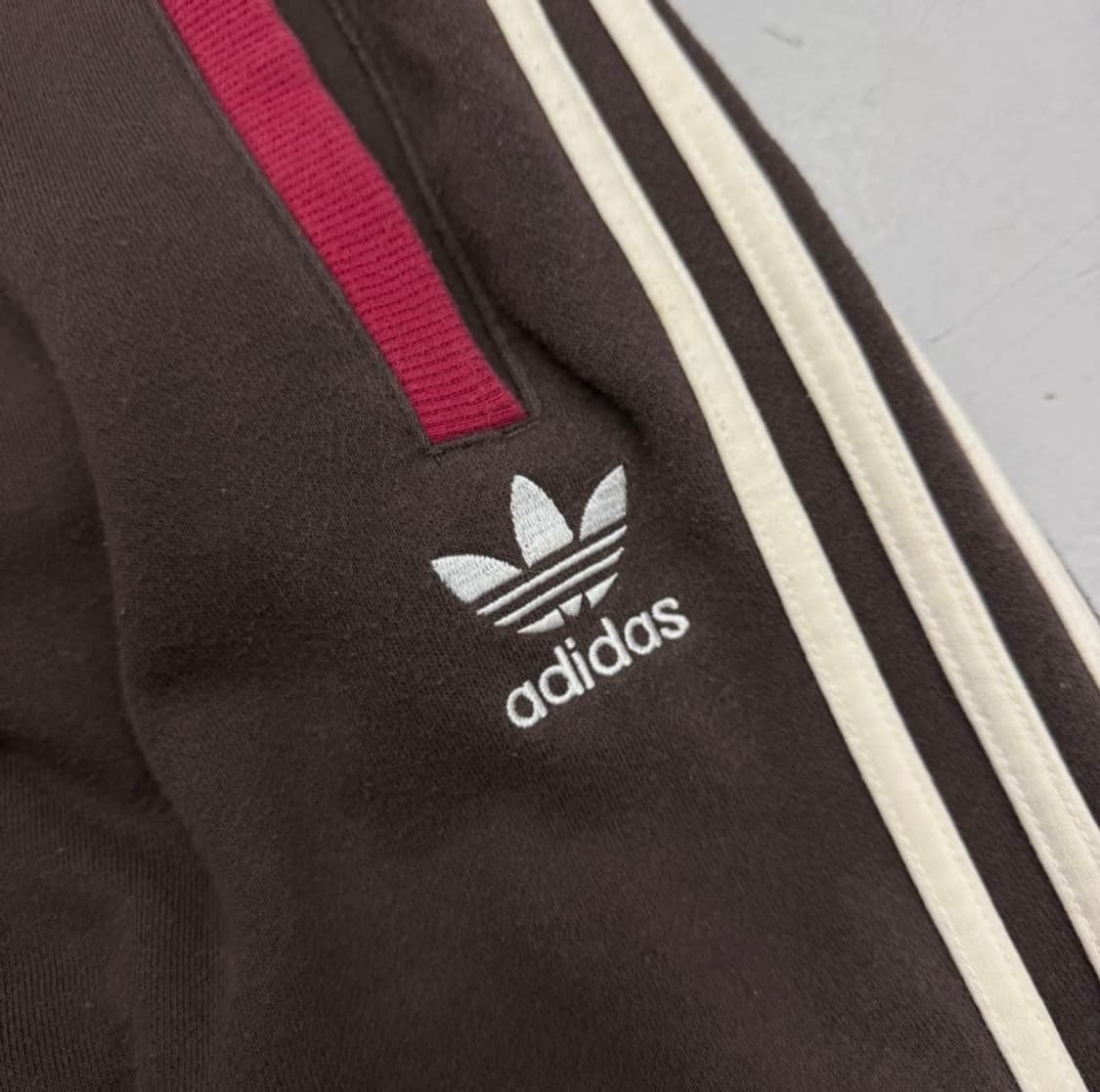 아디다스 파이어버드 초코브라운 코튼 팬츠 상품이미지3