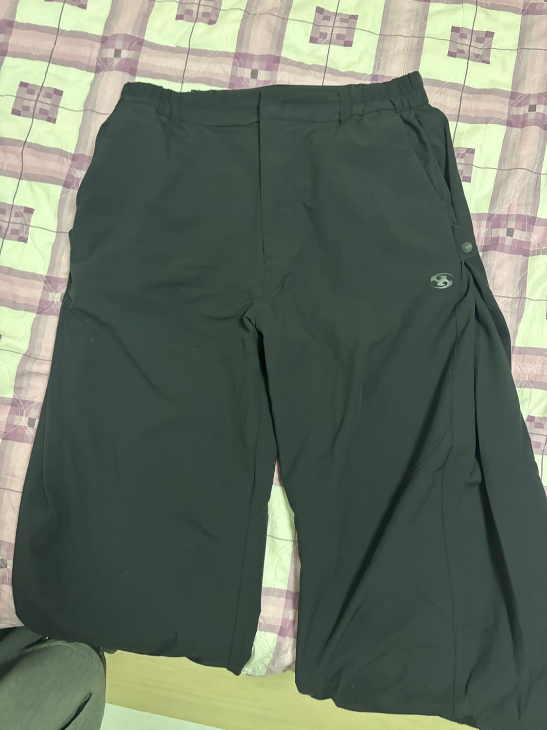 산산기어 사이드 스냅 팬츠 블랙 2 상품이미지2