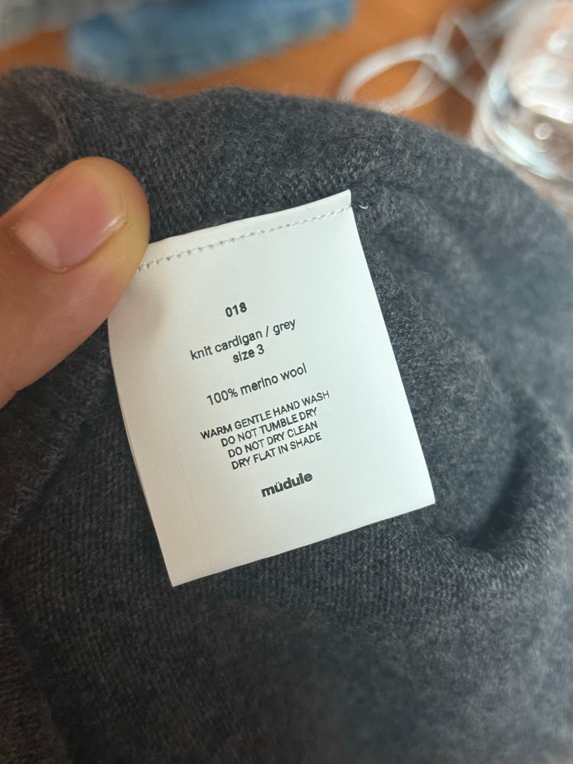 Müdule 니트 가디건 (그레이) 상품이미지2
