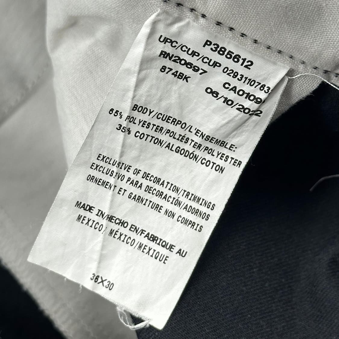 디키즈 874 워크웨어 블랙 치노팬츠 (36인치) 상품이미지6