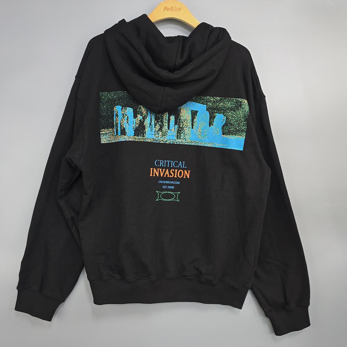 크리틱(CRITIC) 오버핏 프린팅 후드티 M 상품이미지4