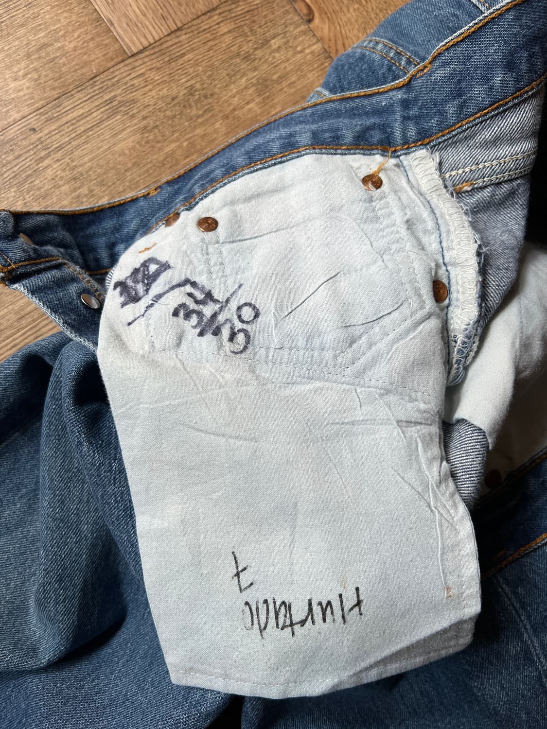[34]90's 리바이스 501 Made in USA 데님 팬츠 S25 상품이미지7