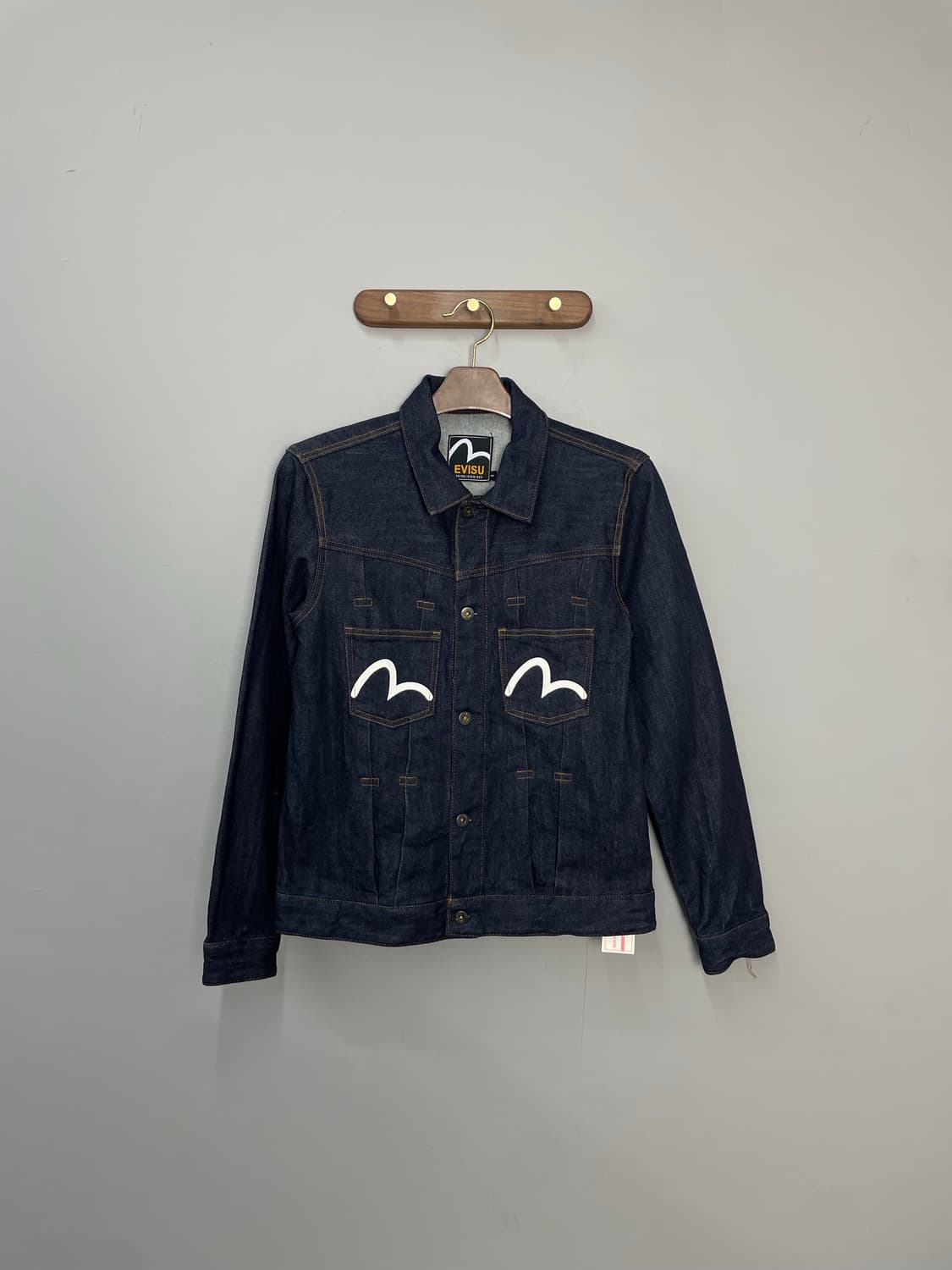 에비수 빅로고 포켓 인디고 데님 트러커 자켓 H2118 상품이미지3