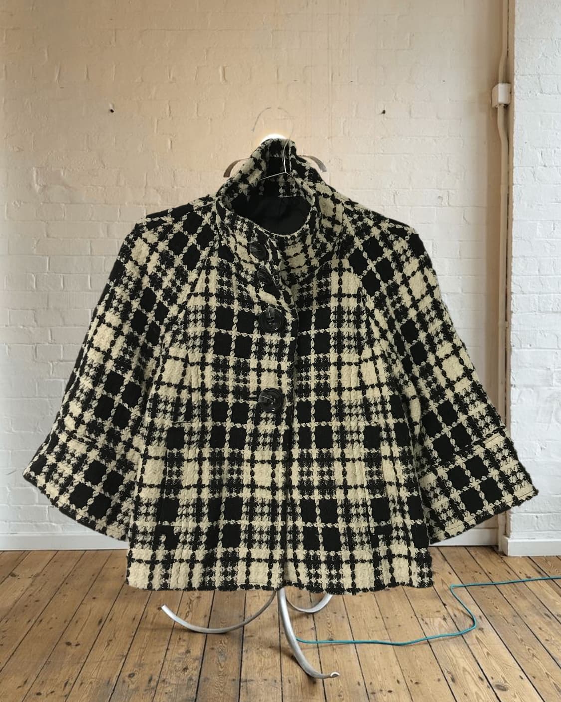 vintage check pattern button jacket 상품이미지7