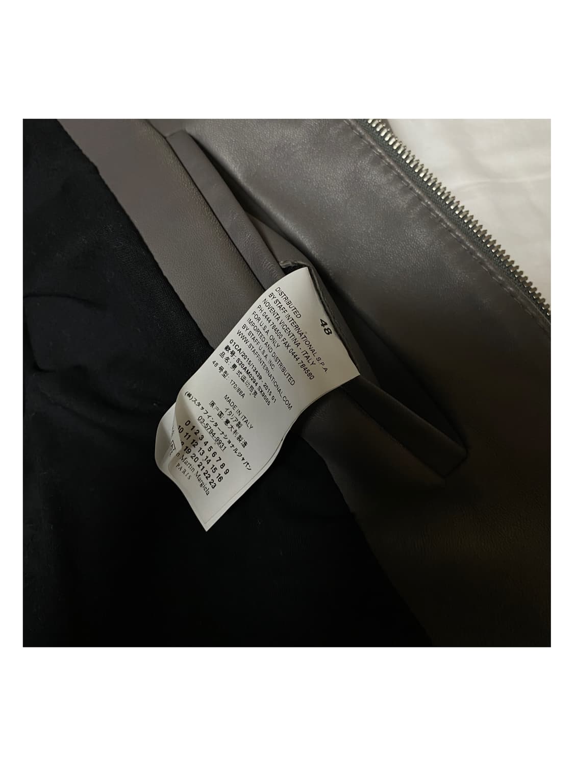 마틴 마르지엘라 A2 리얼 레더 자켓 플라이트 A1 봄버 블루종 상품이미지5