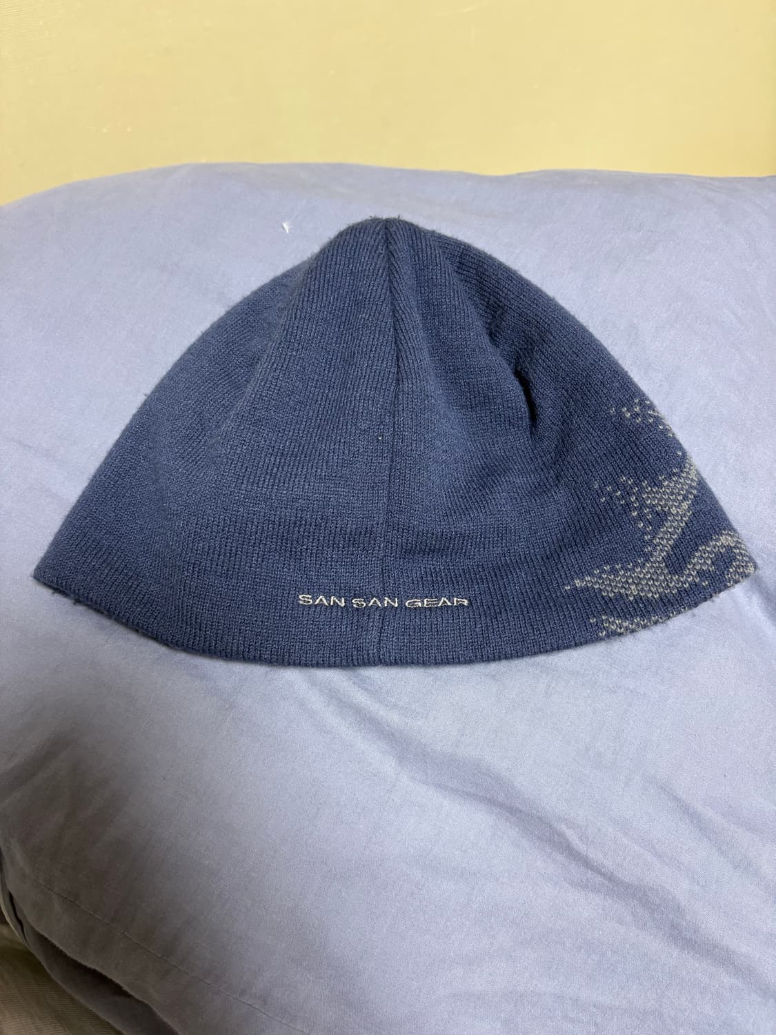 산산기어 23FW 로고 비니 네이비 상품이미지3