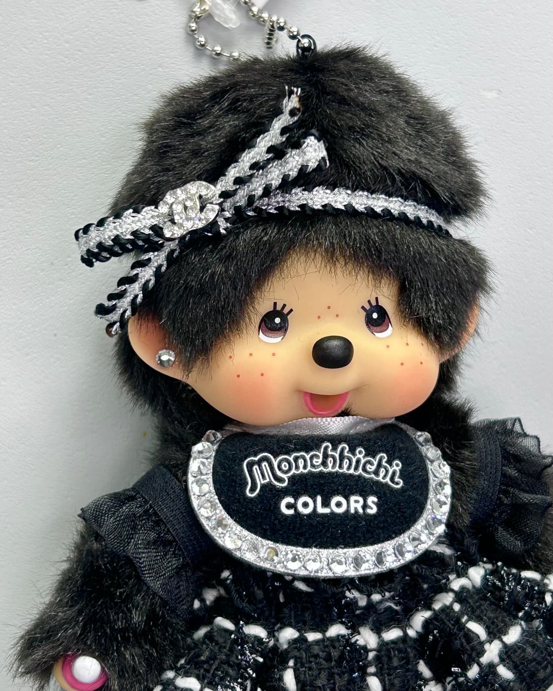 (1)정품몬치치 🖤🤍블랙트위드 커스텀키링 상품이미지2