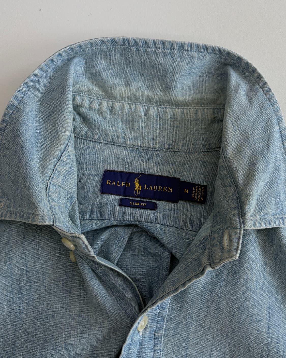 [M]폴로 랄프로렌 샴브레이 데님 셔츠 상품이미지7