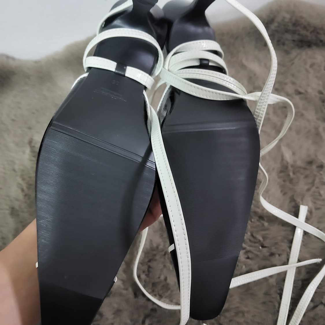 새상품 오르 orr 드레곤블루스 스트랩 펌프스 힐 스틸레토 36 230 상품이미지4