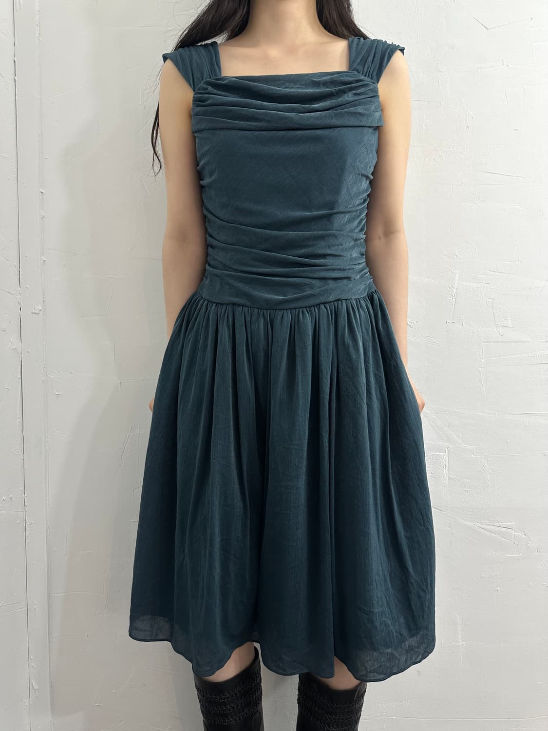 infine shirring dress  상품이미지2