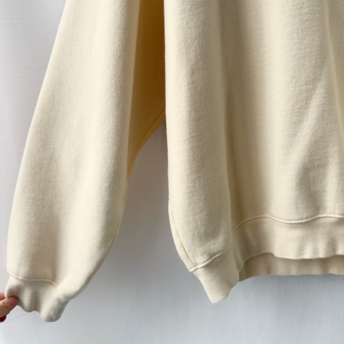 피어오브갓 에센셜 풀오버 크루넥 스웨트셔츠 크림 S 상품이미지5