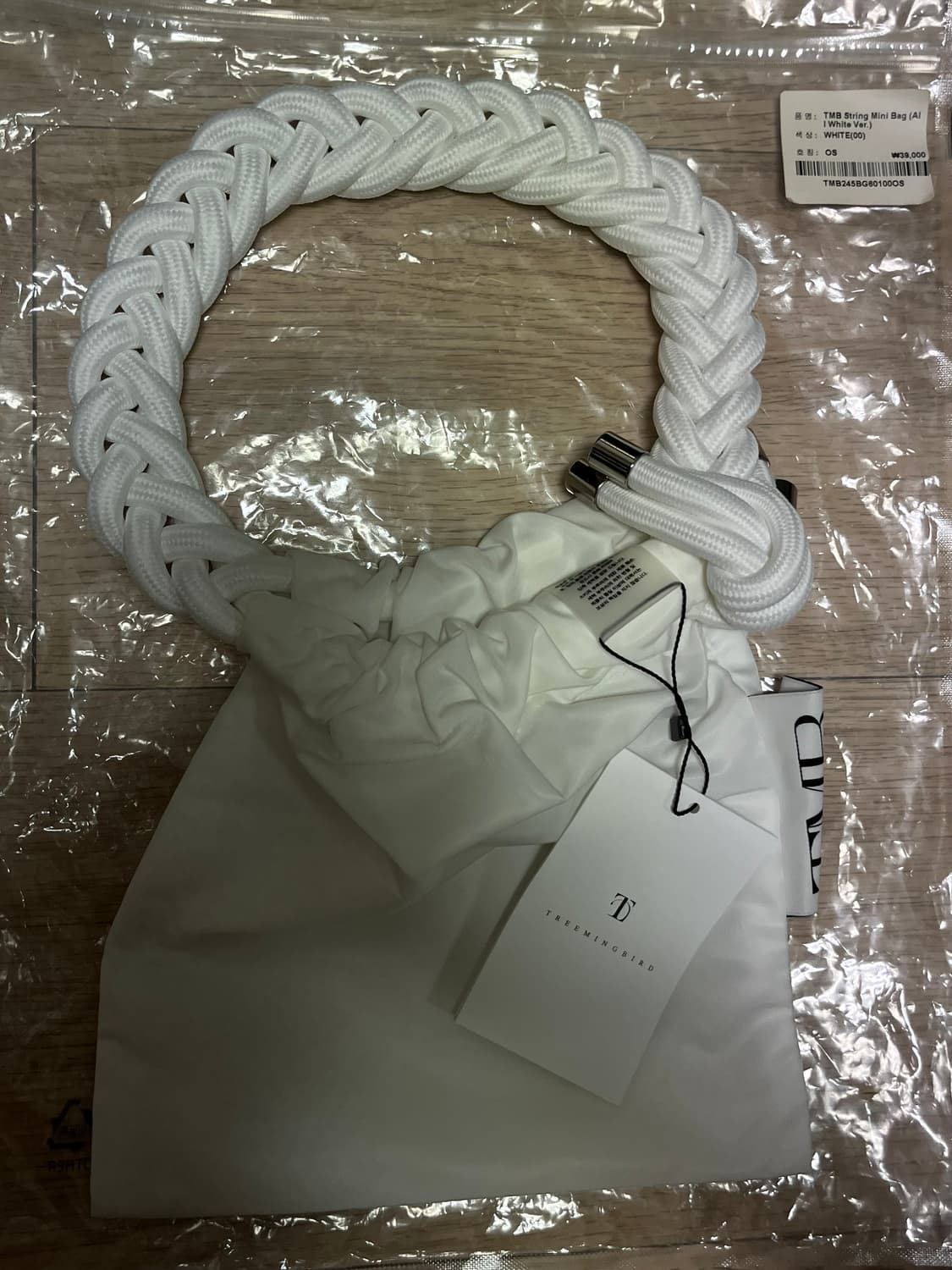 트리밍버드 스트링 미니백 [올화이트] 새상품 상품이미지3