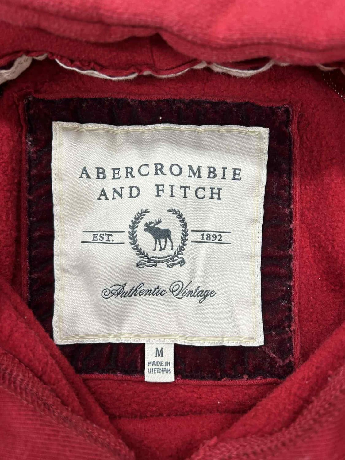 아베크롬비 y2k 여리핏 버건디 스웨트셔츠 후드티(M) 상품이미지4