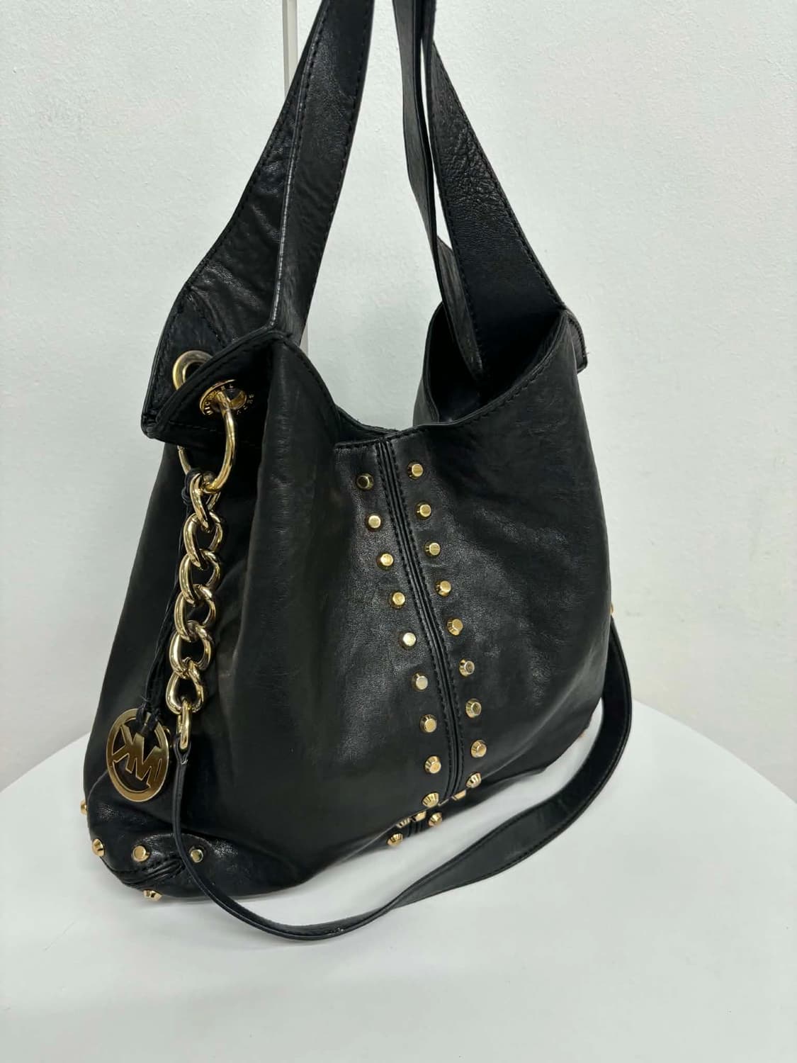 Michael Kors 마이클코어스 램스킨 스터드 체인 호보 토트백 크로 상품이미지3