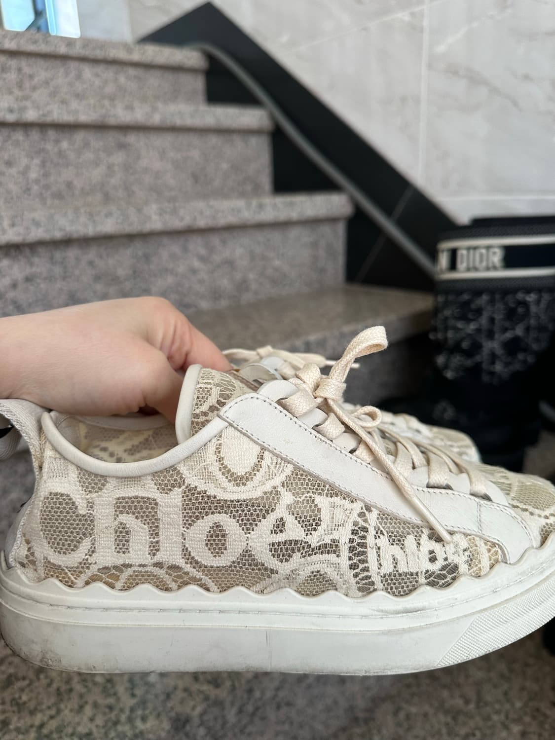 끌로에 로렌 레이스 스니커즈 235-240 상품이미지4