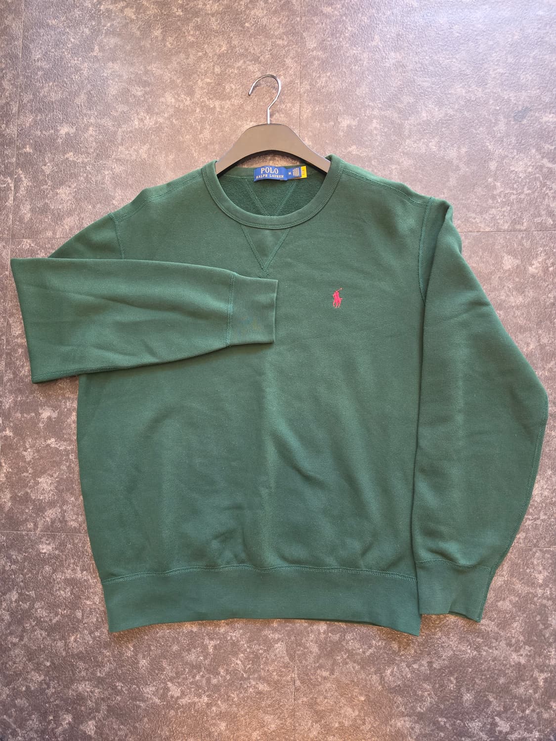 폴로 랄프로렌 신형 그린 레드포니 기모 맨투맨 M 상품이미지1