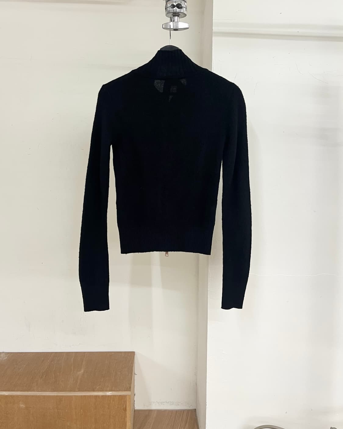 N21 블랙 모헤어 블렌드 니트 블루종 자켓 상품이미지6