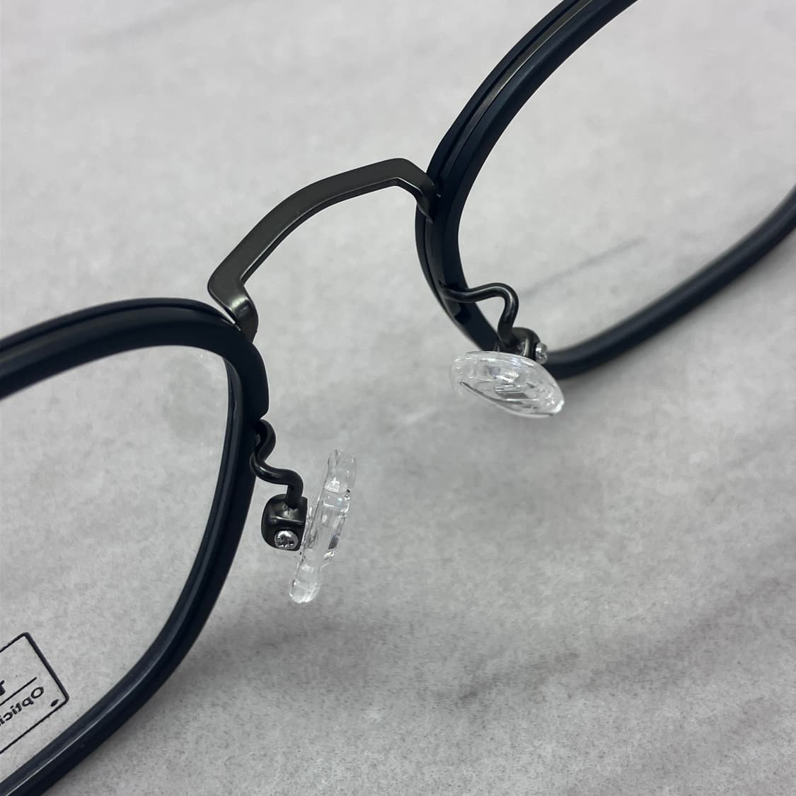 D02 경성 京城 FLEX21 무광 블랙 웰링턴 콤비 뿔테 안경 상품이미지4