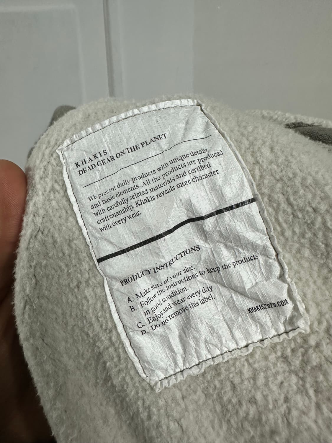 카키스 포켓 크루넥 맨투맨 상품이미지4