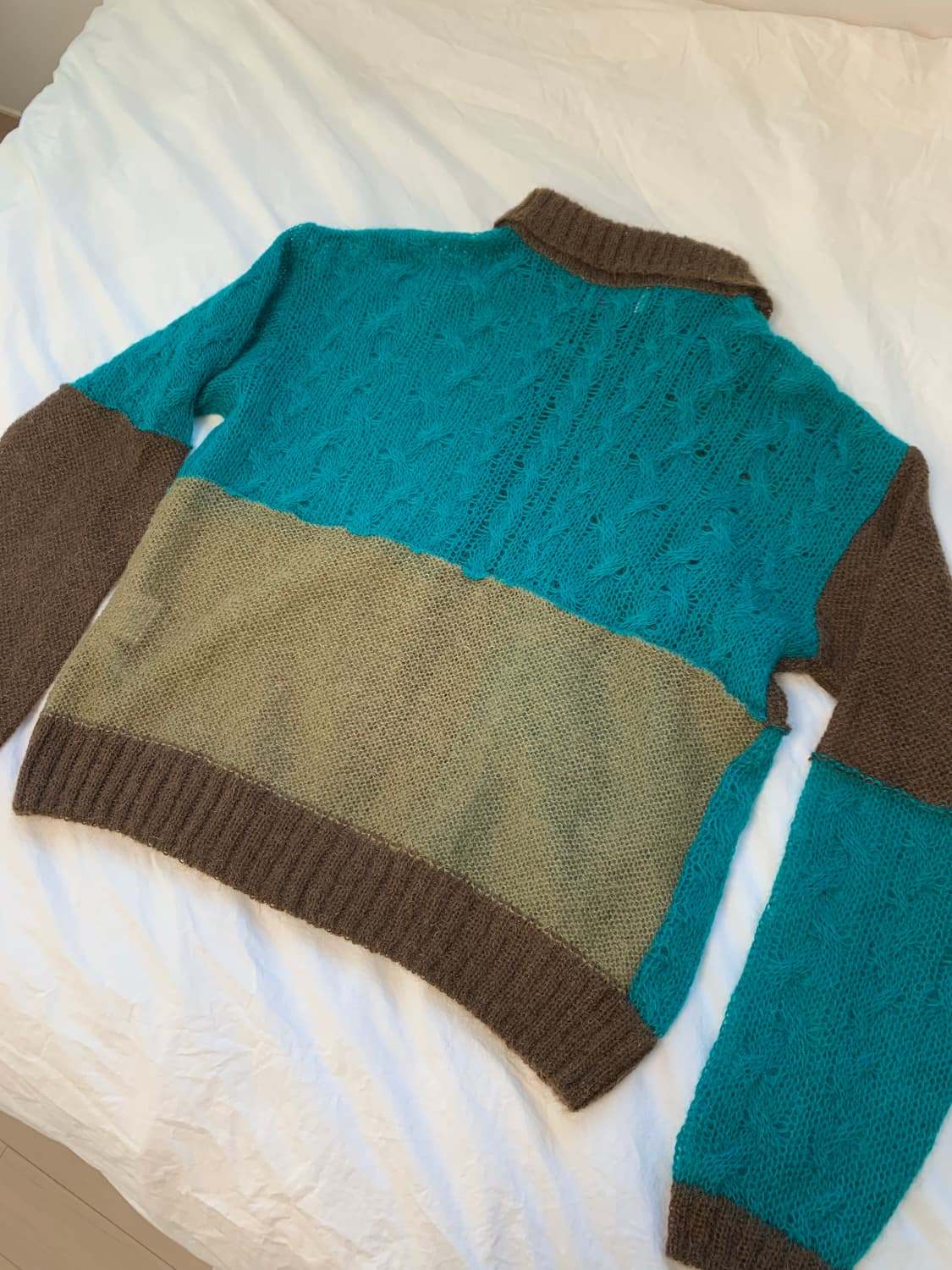 앤더슨벨 모헤어 마테이라 가디건 L 상품이미지4